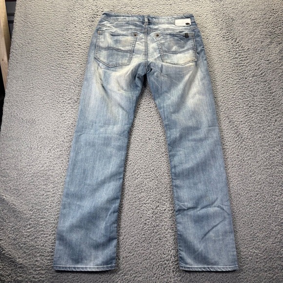 Buffalo David Bitton Light Blue Slim Straight Jeans - Picture 4 of 9
